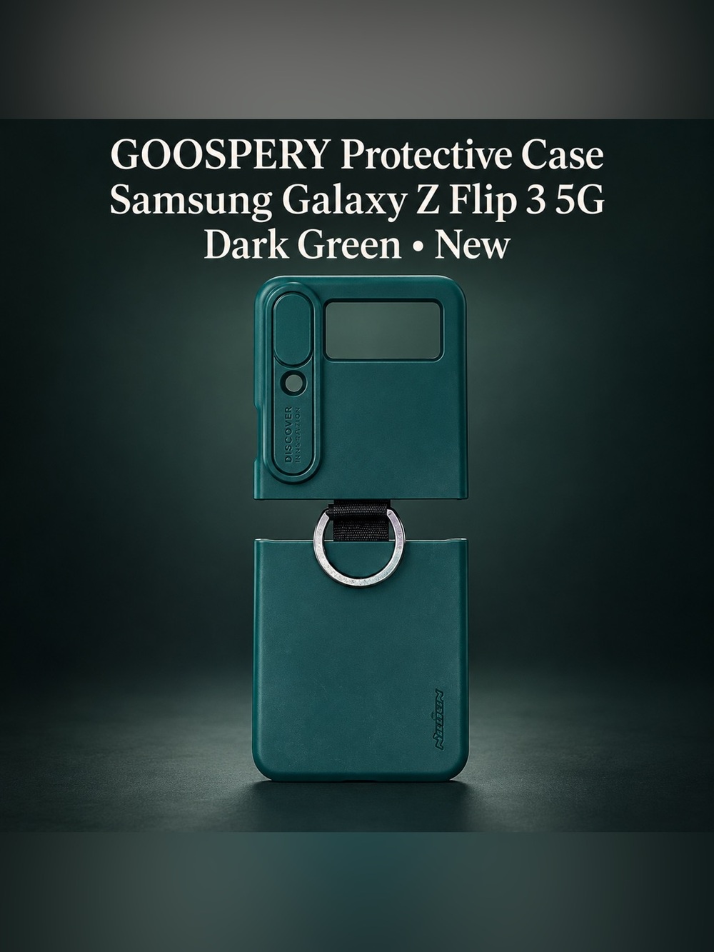 GOOSPERY Protective Case for Samsung Galaxy Z Flip 3 5G – Dark Green | New